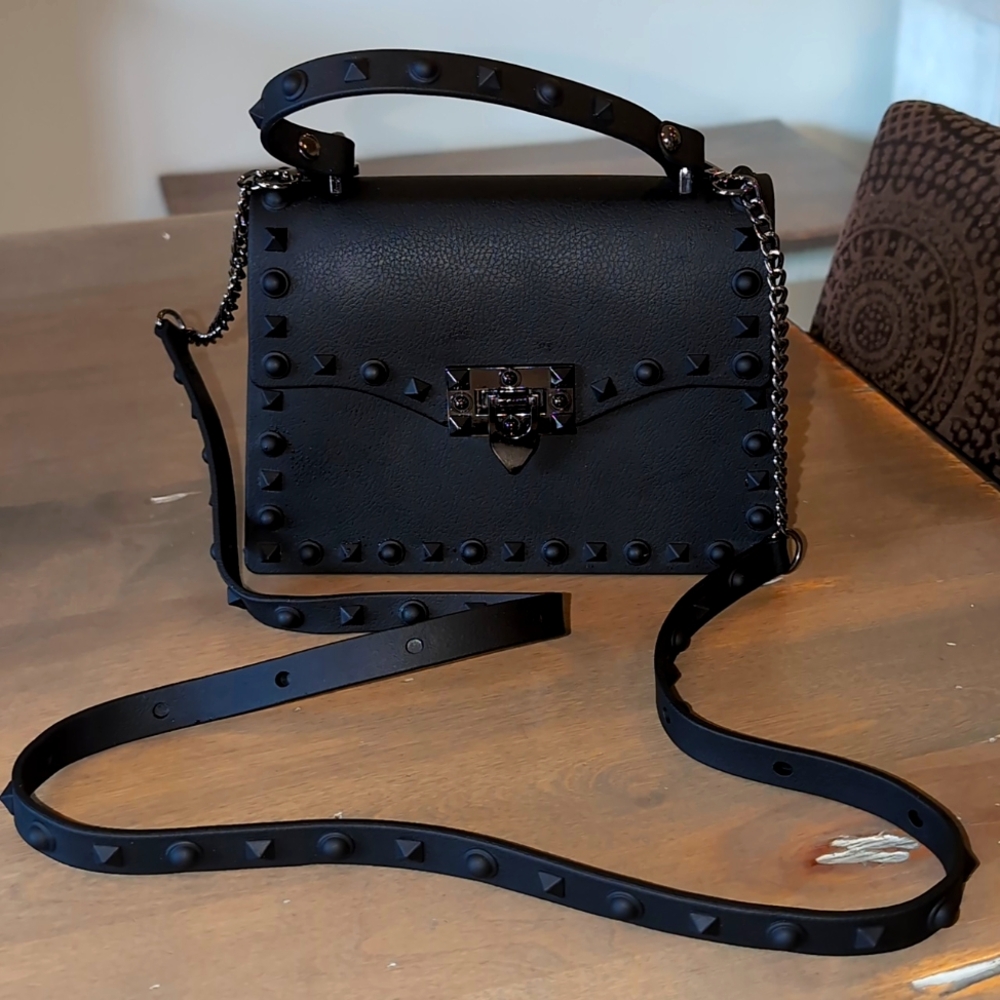 Black Gothic Hand and Shoulder Bag
